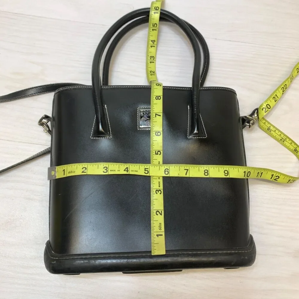 Dooney And‎ Bourke Womens Parasole Black Tote W/ Removable Crossbody Strap
